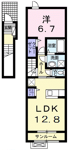 エクラXVIの間取り