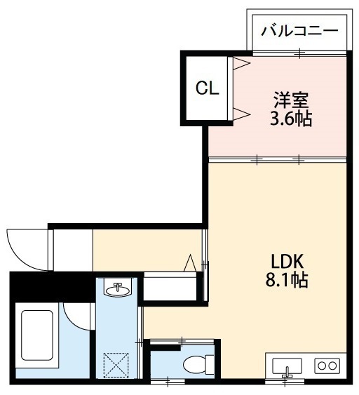 鹿児島市武のマンションの間取り