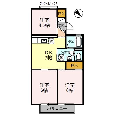 ファミール阪和の間取り