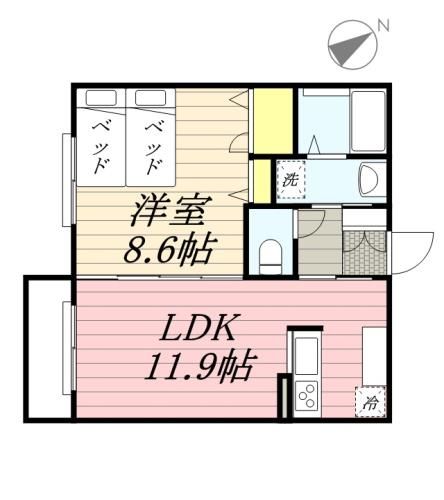 市原市白金町のマンションの間取り