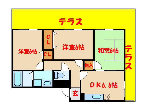 プリュム西明石IIの間取り