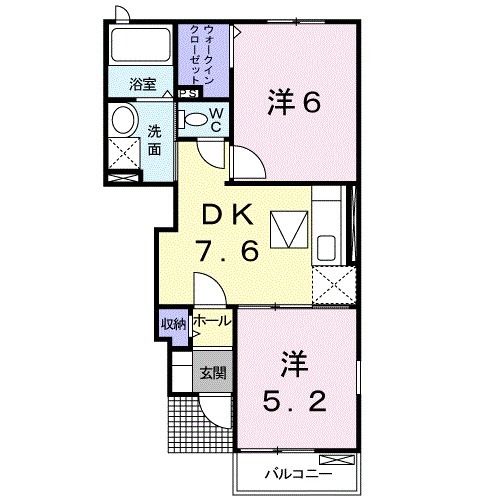 度会郡玉城町野篠のアパートの間取り