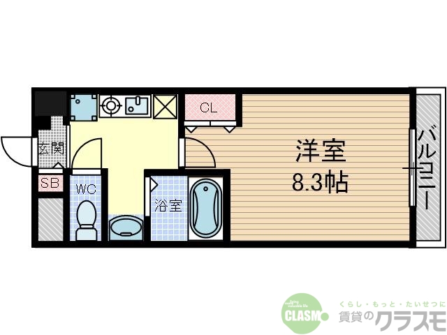 茨木市宮元町のマンションの間取り