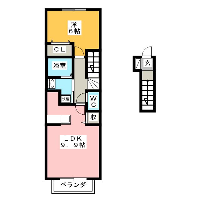 ロジュマンＥの間取り