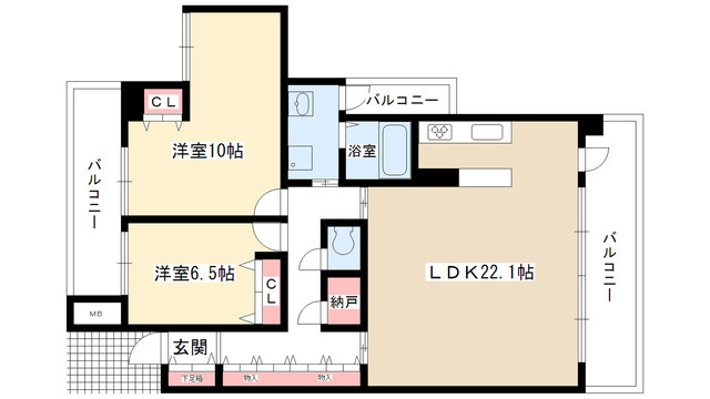 東山公園レジデンスの間取り