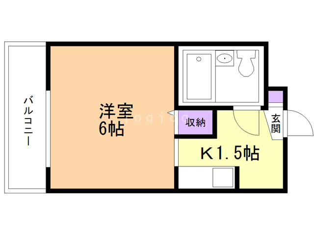 函館市宮前町のマンションの間取り