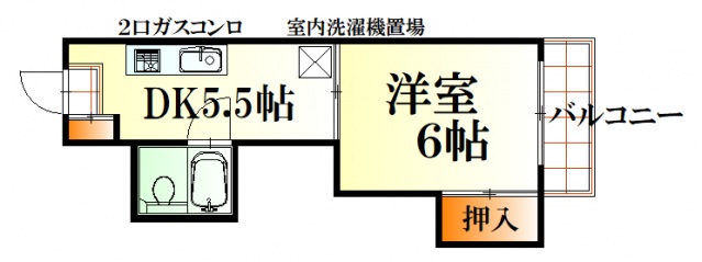 広島市中区舟入川口町のマンションの間取り