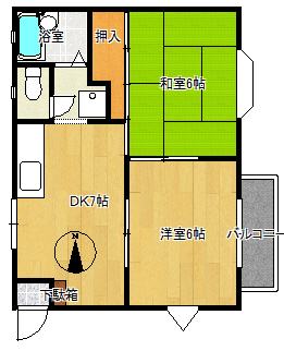 コスモシティマキナの間取り