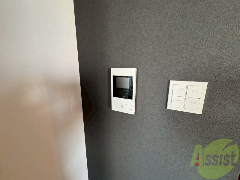 セキュリティ　モニタ付インターホンでセキュリティ面も安心です。