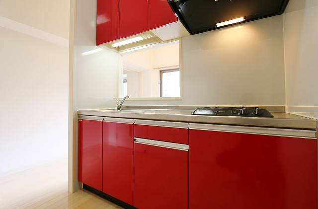 キッチン　システムキッチンで料理がはかどります