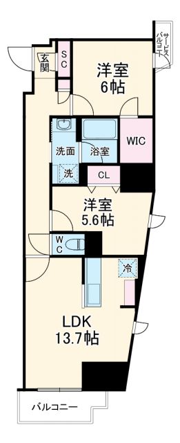 アーバネックス北堀江1丁目の間取り写真