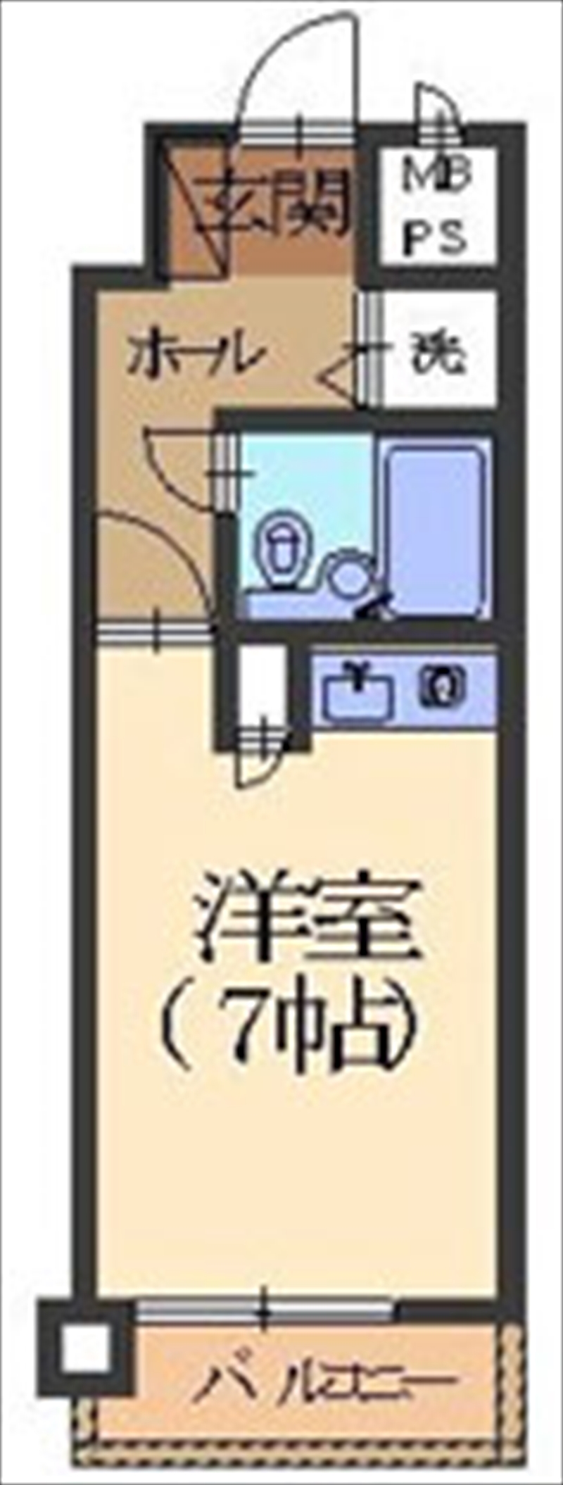 白山市旭町のマンションの間取り