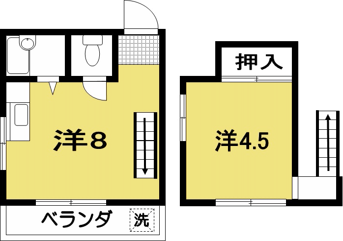 リバーハイツ葛島の間取り