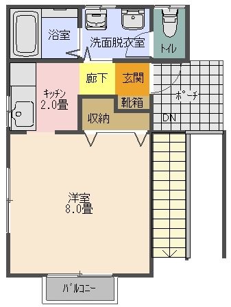 スカイハイツの間取り