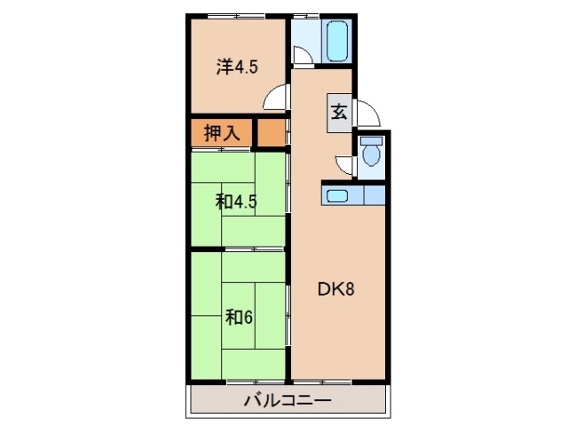 コーポ池尾の間取り