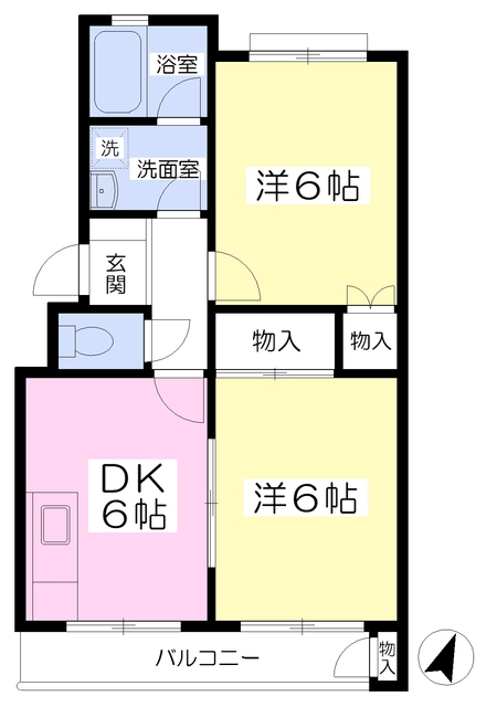 横浜市磯子区洋光台のマンションの間取り