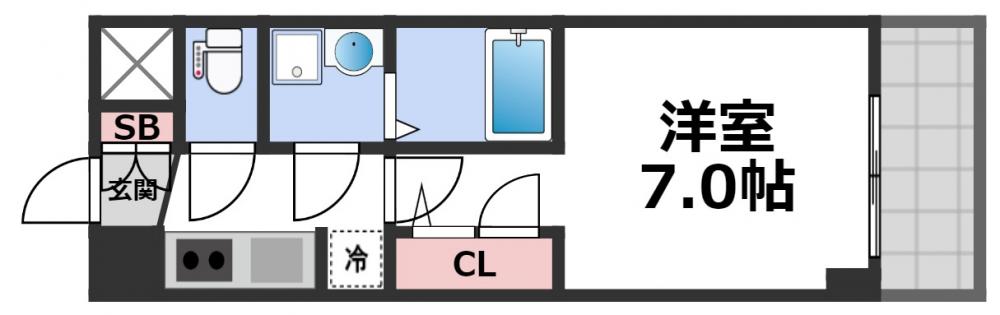 S-RESIDENCE高井田Centralの間取り