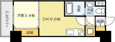 No.71　オリエントトラストタワーの間取り