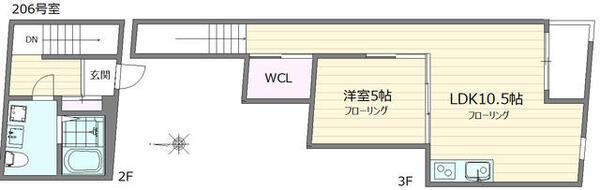 デュプレクス白山の間取り