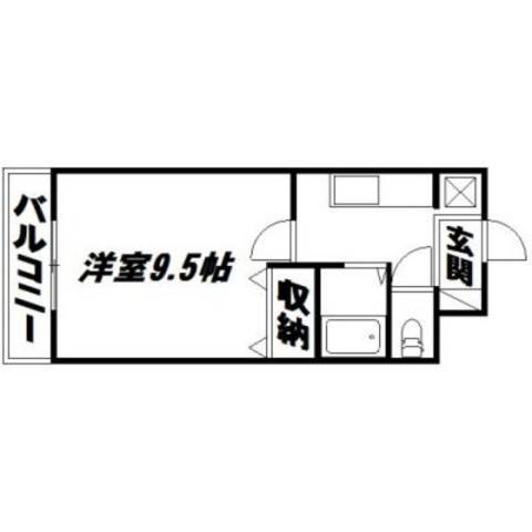 浜松市中央区鹿谷町のマンションの間取り