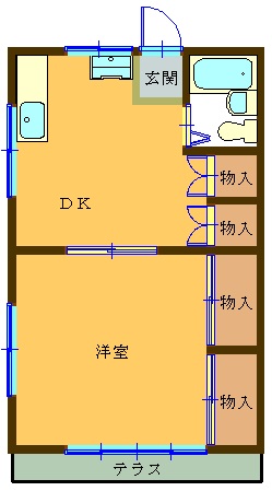 コーポDSの間取り