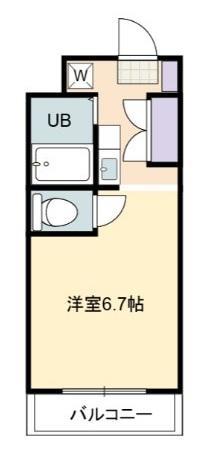 東広島市西条町郷曽のアパートの間取り