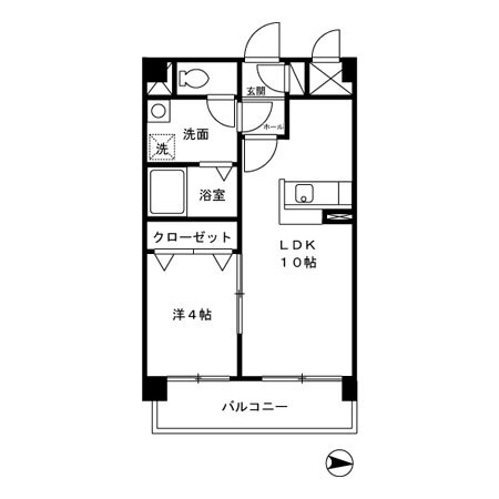 スカイシャトレ原町の間取り