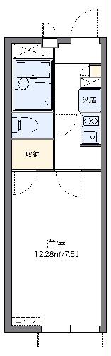 レオパレスメルベーユ泉の間取り