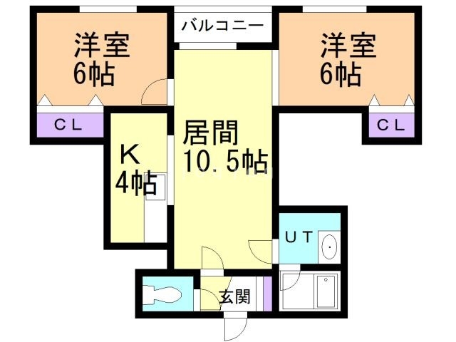 リヴェール新道の間取り