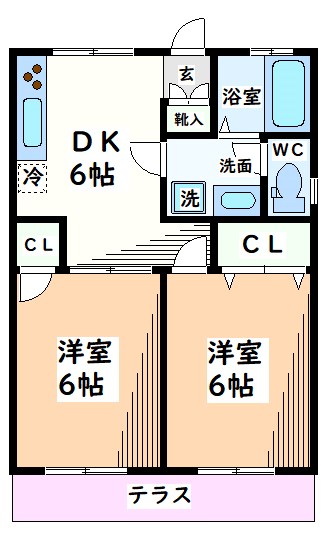 立川市錦町のアパートの間取り