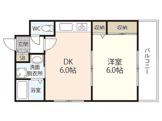 広島市中区西十日市町のマンションの間取り