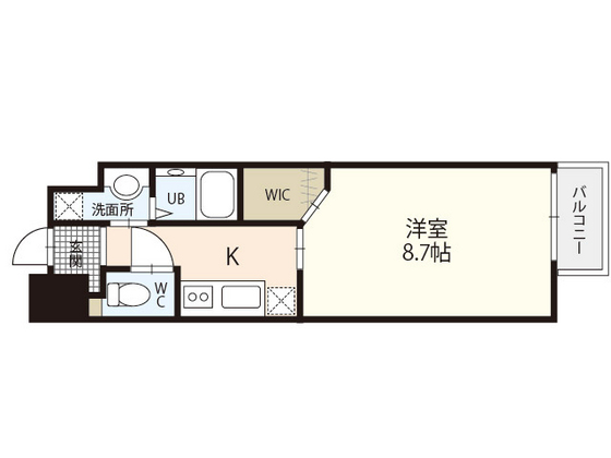 広島市中区西十日市町のマンションの間取り