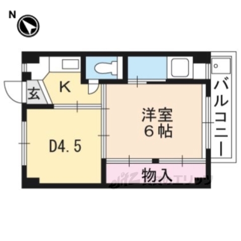 【近江八幡市宮内町のマンションの間取り】