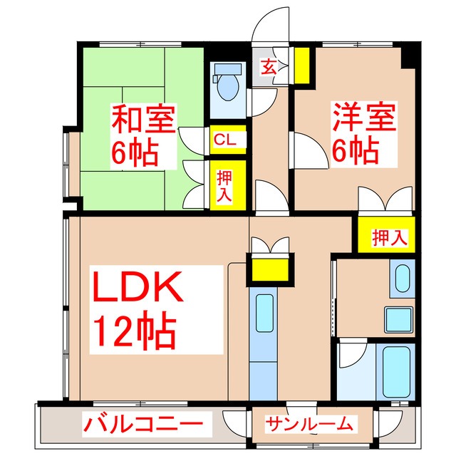 日高ビルの間取り