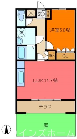 メゾンソレイユの間取り