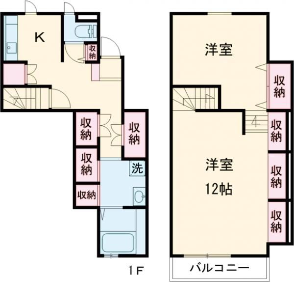 名西郡石井町高原のアパートの間取り