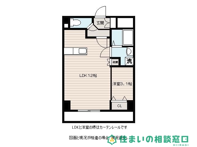 岡崎市若松東のマンションの間取り