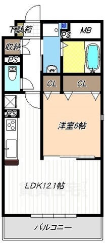 名古屋市港区惟信町のマンションの間取り