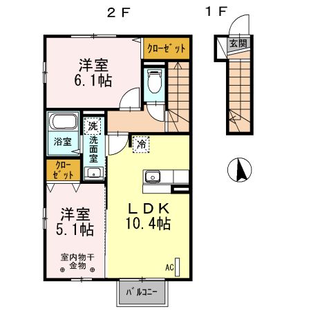 セジュール　Ｂの間取り