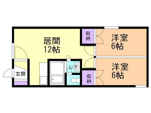 ベルコートハウスの間取り