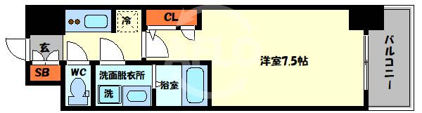 サムティ夕凪LUKSUSの間取り