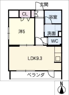 Ｉ’ｓ岐阜駅前の間取り