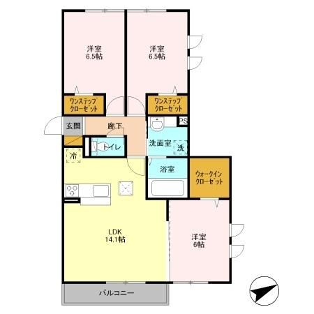 習志野市奏の杜のアパートの間取り