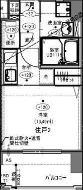 メイクス博多石城の間取り