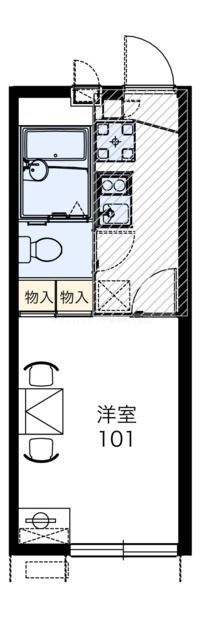 大和市福田のアパートの間取り