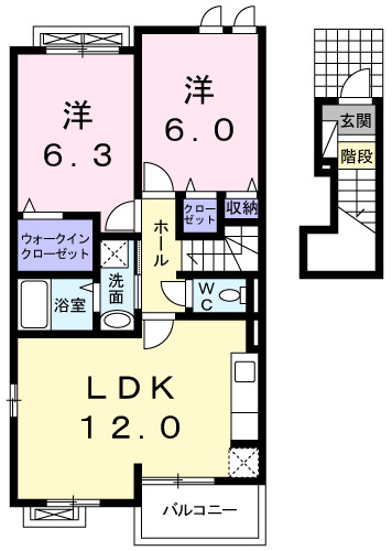 フォーリストＫの間取り