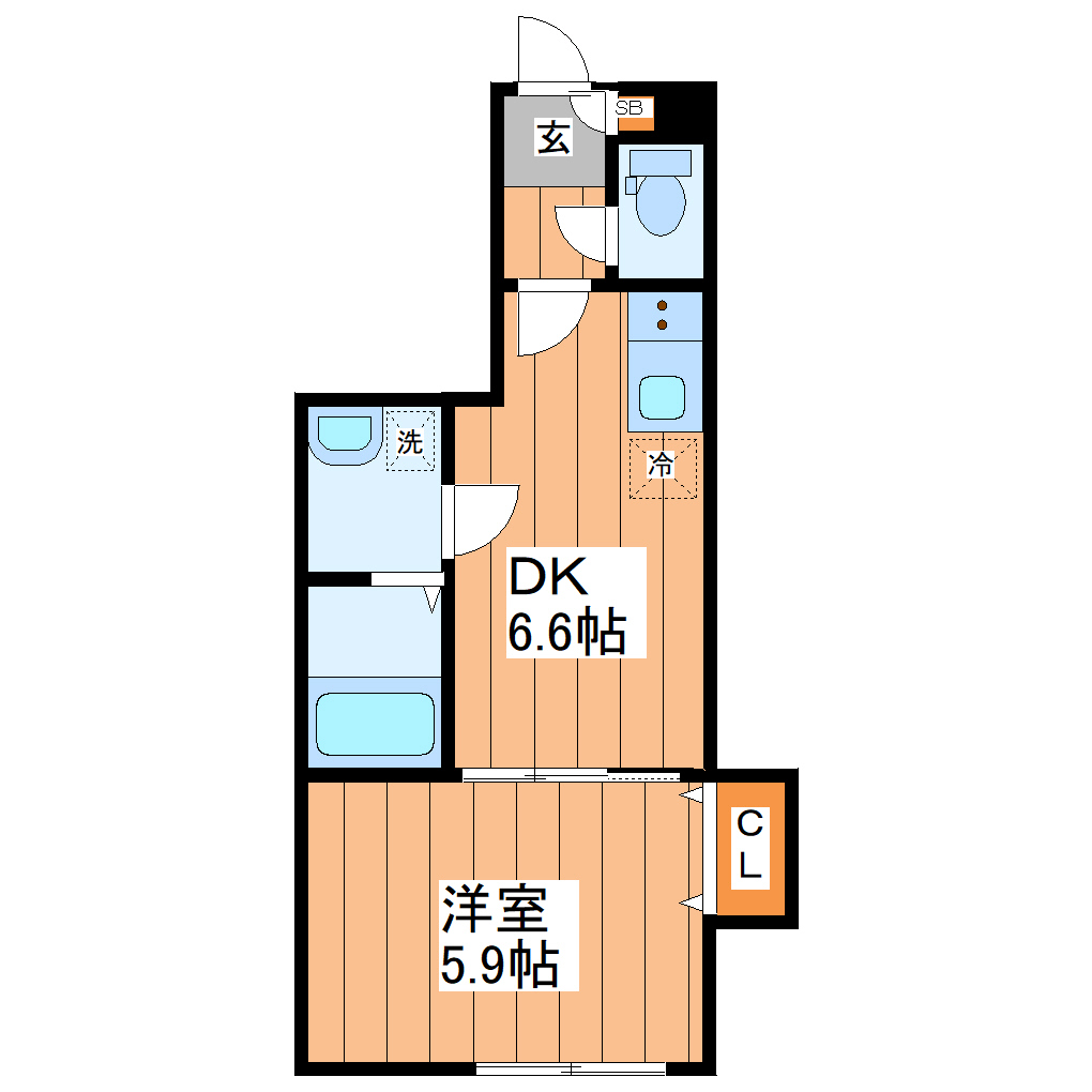 グレイスリーコート仙台の間取り