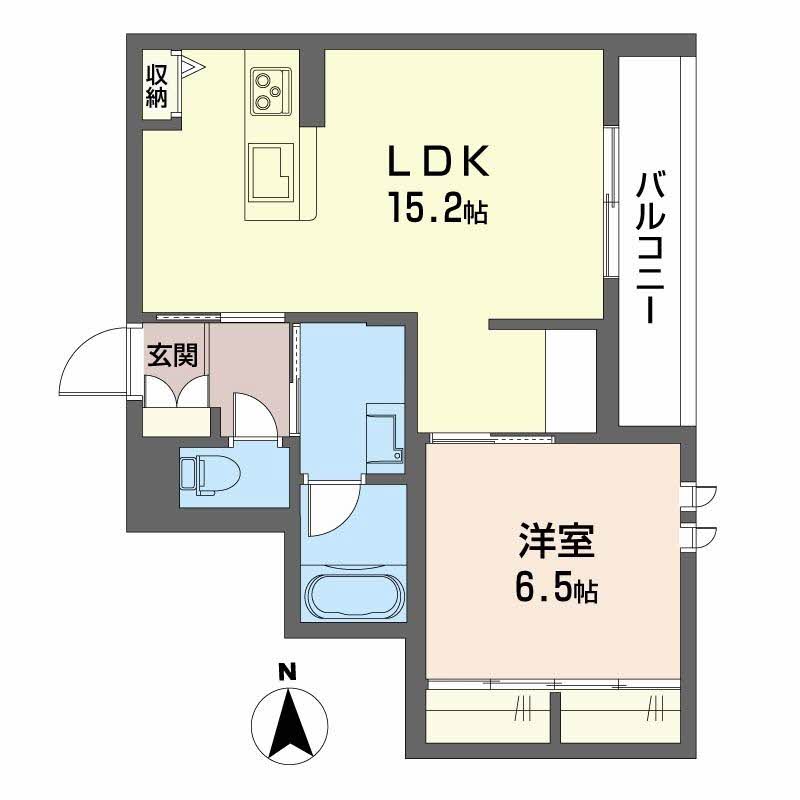 舞鶴市字引土のマンションの間取り