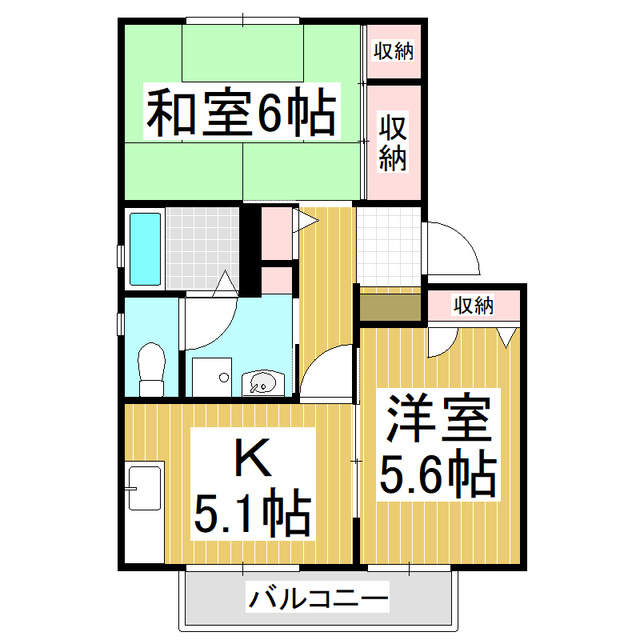 フレグランス　ホワイトハーベスト　Ａの間取り