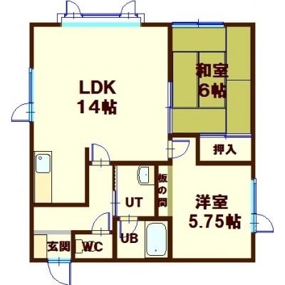 ユピテル弐番館の間取り